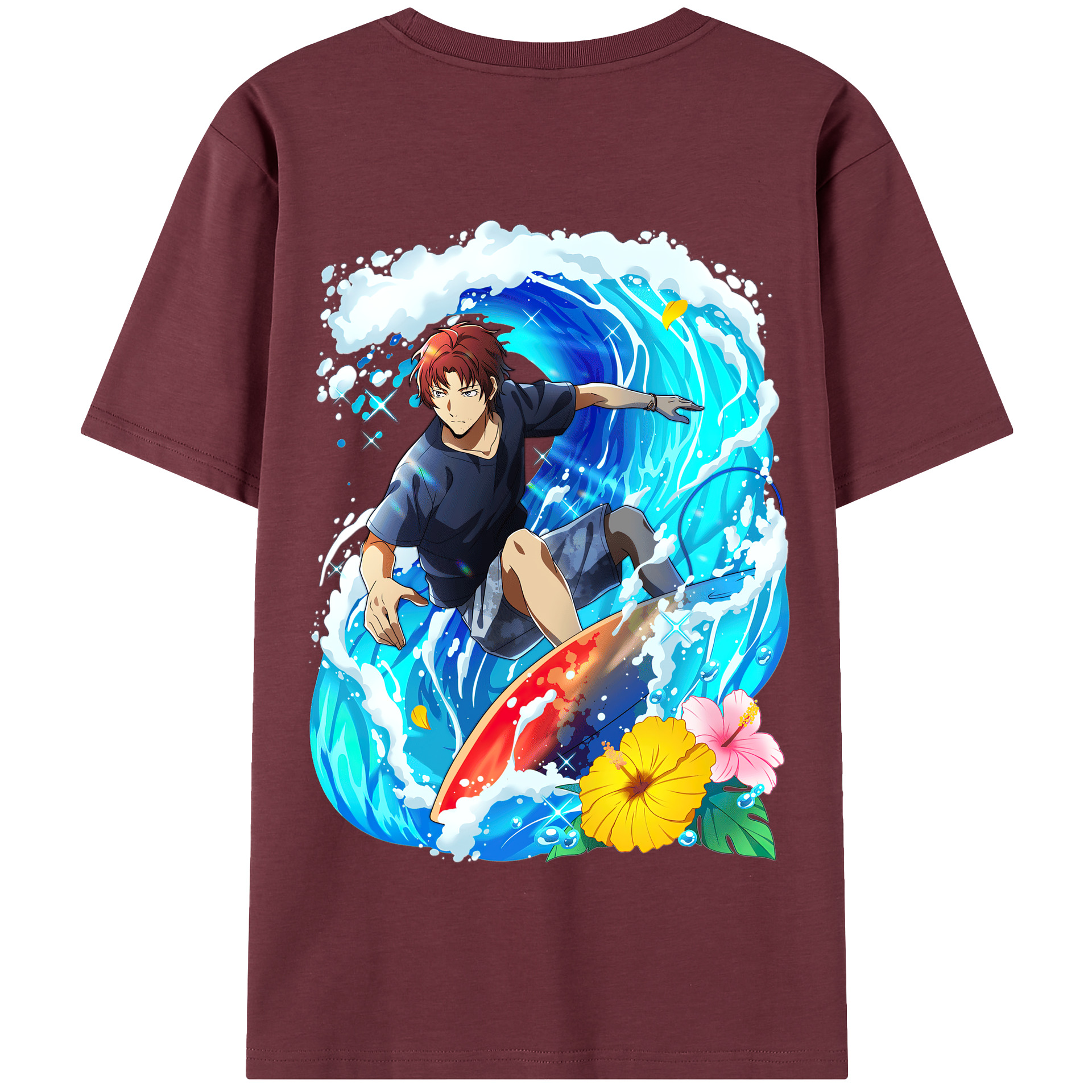 （画像用） 文豪ストレイドッグス Bungo Stray Dogs 綿100％半袖Tシャツ（背面プリント）